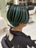 イメージア 青葉台店(IMAGE A)&nbsp;ハイライトショートボブ＠30代40代50代60代