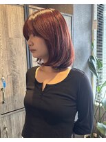 シック(chic.)&nbsp;ミディアムレイヤーボブ/ブリーチなしカラー/ショートボブ