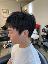 ビハインドザカーテン(BEHIND THE CURTAIN)&nbsp;くせ毛を活かしたメンズショート×パーマ