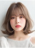 フェミニンカールボブ×柔らか質感
