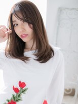 アルバハナレ 横浜(αlba HANARE) 関内/髪質改善/かきあげバング×メルトカラーのセミディa