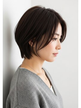 アントワープトーキョー(antwerp TOKYO) 耳かけショート30代40代50代大人ショート髪質改善ブラウンカラー