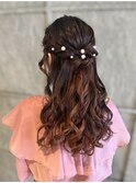 ハーフアップ