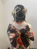 リリー LILY ヘアー メイク HAIR アンド & MAKE&nbsp;成人式ヘアメイク着付け 前撮り 華やかボブヘアセット