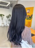 【暗髪】ネイビーブルー
