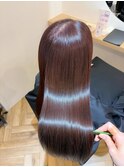酸性ストレート ミディ前髪あり
