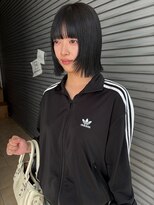 ロックス バイ マグ 松本(rocks BY MAG)&nbsp;20代30代大人美人小顔ボブ韓国ヘアアッシュブラック