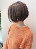 朝楽時短ヘア　前下がりショートボブ