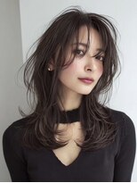 ハーツ(Heart's)&nbsp;ミディアムレイヤー×白髪ぼかしカラー30代40代50代60代