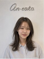 アンラタ(anrata)&nbsp;ロングレイヤーカット×柔らかベージュ