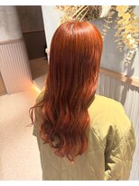ソーホーヘアーアンドボタニカル 大橋店(SOHO hair & botanical) オレンジカラー/ロング/大橋