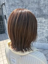 サンカリ SANKARI 船木店&nbsp;シルバーグレージュ切りっぱなしボブ