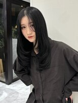 Valone Tokyo レイヤーカット/韓国ヘア/髪質改善【12/1NEW OPEN（予定）】&nbsp;ba12720_暗髪アッシュ顔周りレイヤー髪質改善レイヤーカット艶髪