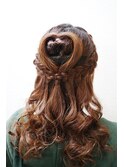 ハーフアップ(ヘアセット)