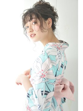 ネオリーブカフ 鶴ヶ峰店(Neolive caff) 【neolive/鶴ヶ峰店】浴衣着付け、ヘアアレンジ¥5720