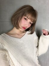 ヘアメイク コムハース 調布(hair make COMHEARES) ☆外国人風カラー☆やわらか・ぱっつんボブ