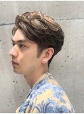 メンズカット×マッシュ×ハイライトカラー×スリークショート