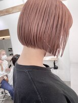 ソイ コンク 下北沢(soi conc)&nbsp;ミニボブ＿ピンクベージュ＿きりっぱなしボブ＿ブラントカット