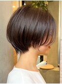 ベビーバング/ショートヘア/ボブルフ/ショコラベージュ