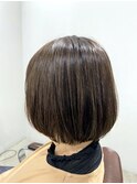 乾かすだけでまとまるワンレンボブ