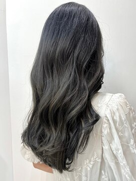 ゲーム 下北沢(GAME) ダブルカラーケアブリーチハイトーンカラー韓国波巻きウェーブ