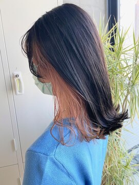 アンジェリカ 広島駅前店(ANGELICA) 【橋上】インナーカラー 切りっぱなし