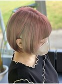表面はピンク中はシルバー