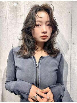 ノース イースト 高円寺店(north east) グレージュ/ダークグレージュ/くびれミディ/2wayバング/高円寺