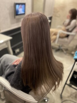 ヘアダイニング ボア(hair dining BoA's) 【MINORI】ミルクティーベージュ/ブリーチ/外国人風カラー