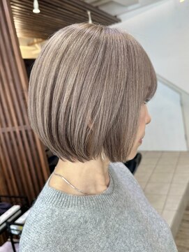 ハーツ(Heart's) ショートボブ×グレーベージュ