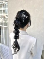 オレンジ梅田店(ORANGE)&nbsp;ヘアセット/お呼ばれ/結婚式//編み下ろし/大阪ヘアセット