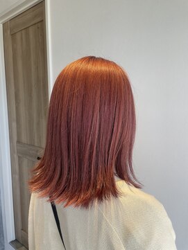 ヘアーサロン フーガ せんげん台店(HAIR SALON fuuga) 【ダブルカラー】コーラルレッド
