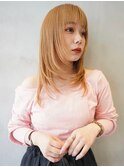 セミロング/レイヤーカット/顔まわりレイヤー