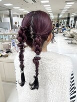 ケンジ 平塚ラスカ店(KENJE)&nbsp;結婚式ヘア/ポニーテールアレンジ/平塚アレンジ/お呼ばれヘア