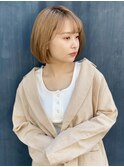 【吉祥寺/見坊智美】ハイトーンで白髪ぼかし大人ボブ