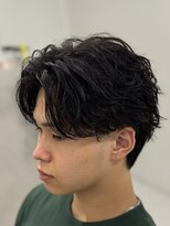 バース 梅田中崎町店(BIRTH)&nbsp;ニュアンスパーマフェザーパーマセンターパート韓国メンズパーマ