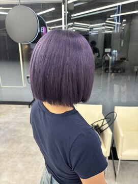 ブラウン(Brown) #haru ダークラベンダーカラー