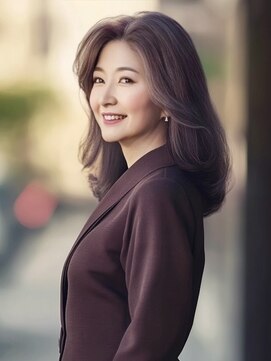 アルトリスト(Altruist Aging×HAIR&SPA) ★ダークアッシュ大人ガーリーボブ着物ミディアムレイヤーカット