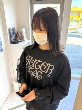 ケーアンドケー(K&K) ◆切りっぱなしボブ◆暗髪