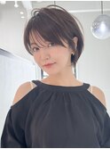 ミニウルフレイヤーカット顔周り前髪韓国ショートボブ/大宮