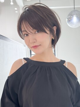 ロンドエニカ 大宮(Lond enika) ミニウルフレイヤーカット顔周り前髪韓国ショートボブ/大宮