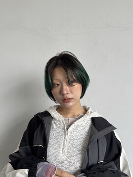 ラウブロッサム 大宮西口店(Lau Blossom) 髪質改善カラー+グリーン+グラデーション