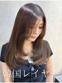 レイヤーカット/顔周りカット/顔周りレイヤー /韓国風パーマ