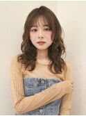 【Un ami】ゆるふわミディアムパーマ moeka