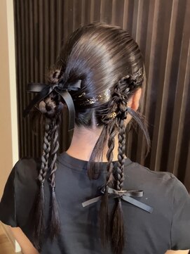 美容室 アイディー i-dee ヘアセット/カチモリツインアレンジ