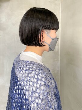 テトヘアー(teto hair) 刈り上げワイドバングカットパッツンボブショートボブ