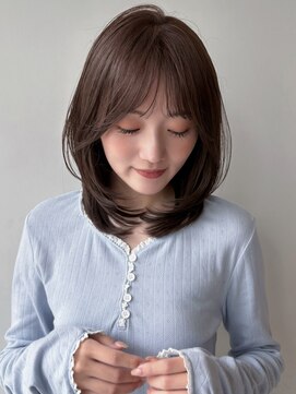 ラフ フロム ガーデン(Laf from GARDEN) ミディアム/レイヤーカット/顔周りカット/透明感カラー