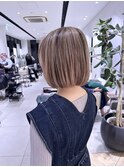 地毛残し　外国人風カラー　ハイライト　ローライト