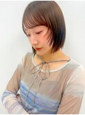 熊本/透明感カラー/顔周りレイヤー/韓国ボブ/Minori