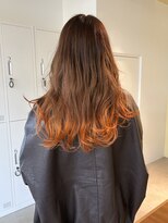 ロジェ(loje)&nbsp;20代30代40代　裾カラー/オレンジ/大人ガーリー